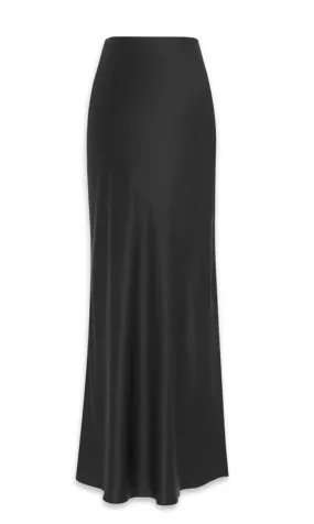 SILK BIAS-CUT MAXI SKIRT