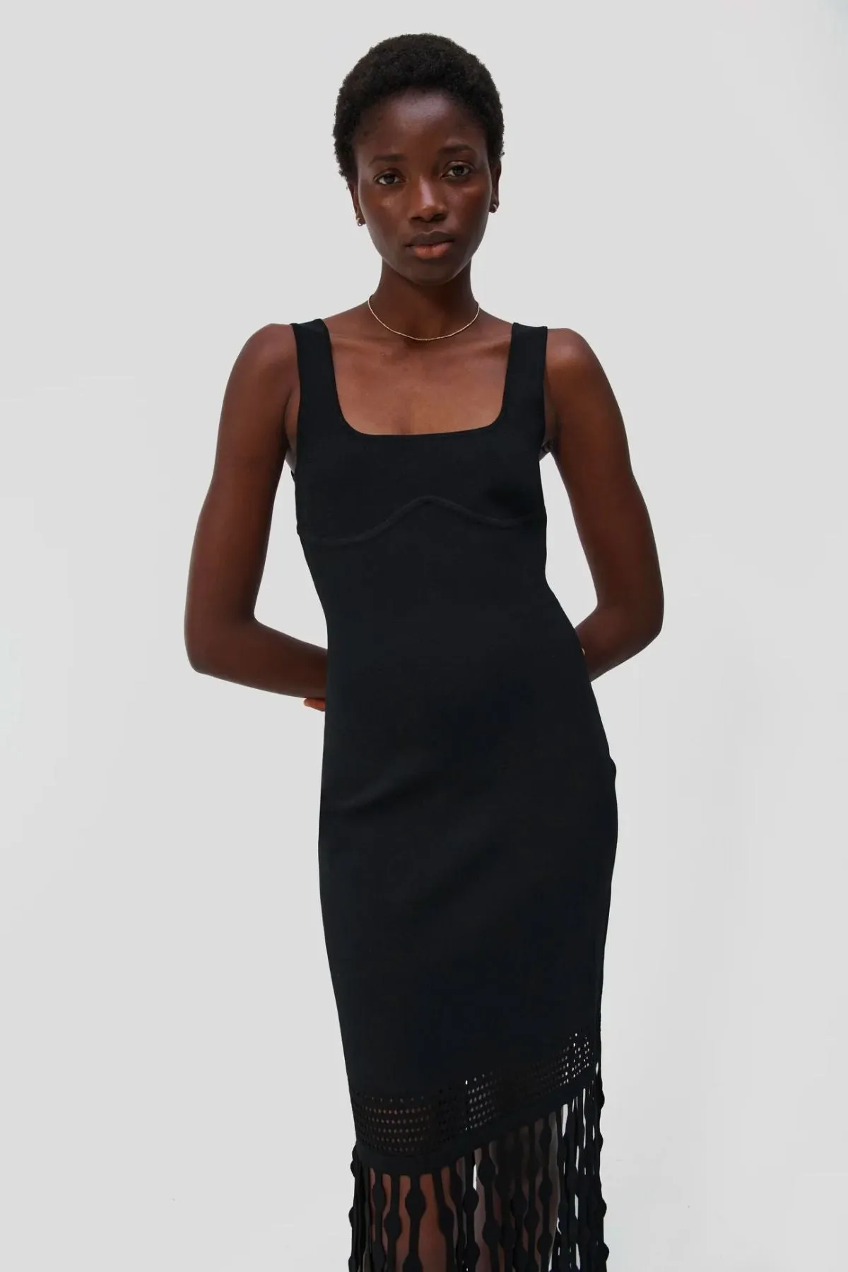 Simkhai Signa Midi Dress - Black