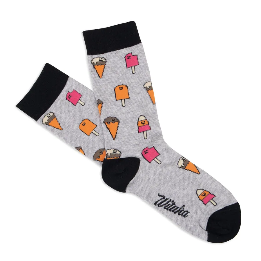 Socks Ice Cream Grey