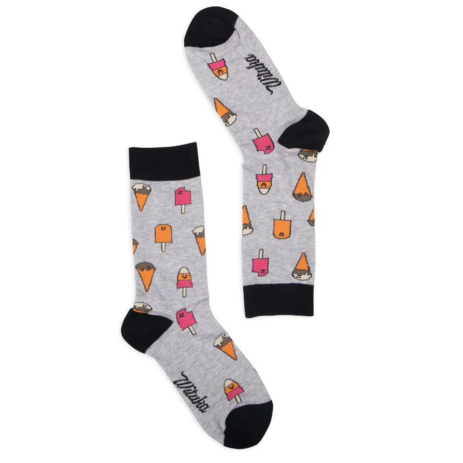 Socks Ice Cream Grey