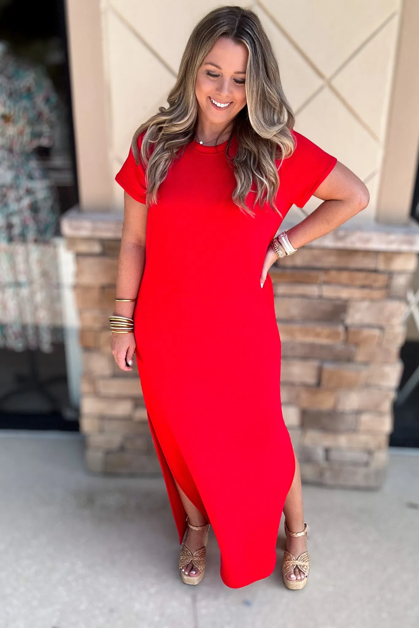 Spanx: AirEssentials Maxi Dress - Spanx Red