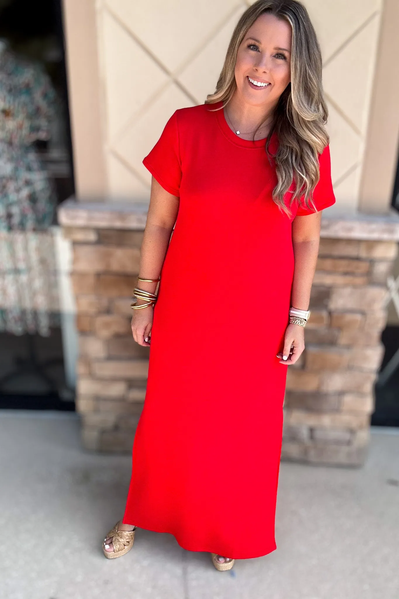 Spanx: AirEssentials Maxi Dress - Spanx Red