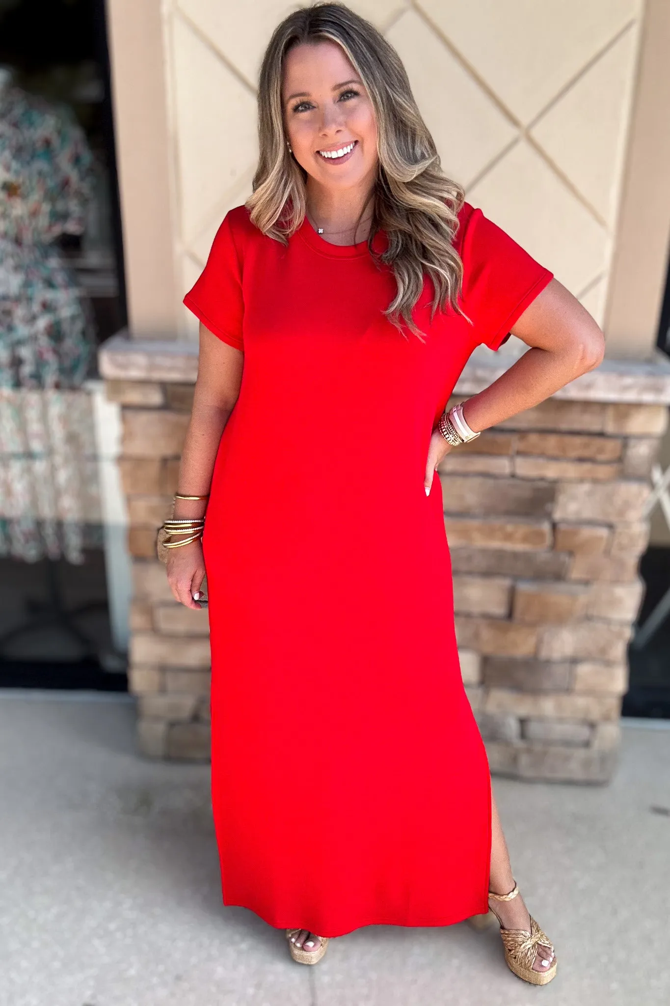 Spanx: AirEssentials Maxi Dress - Spanx Red