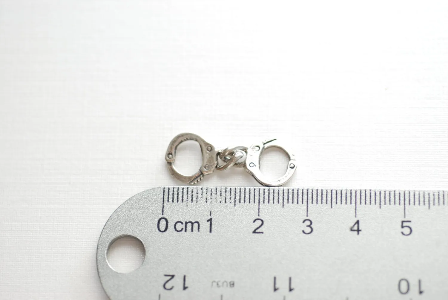 Sterling Silver Handcuffs- 925 Sterling Silver Handcuff Charm- partners in crime bracelet necklace, Sterling Silver Charms Wholesale