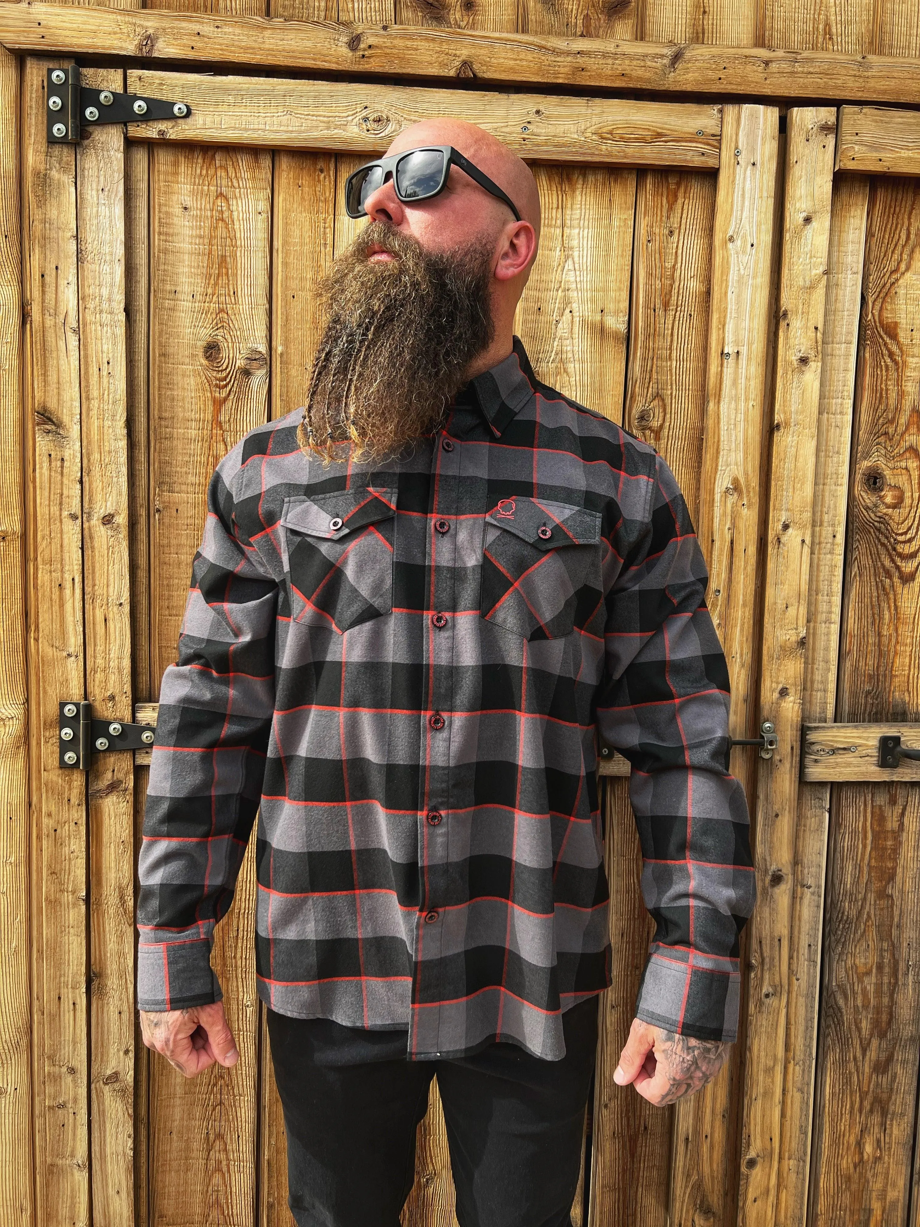 TDC BLACK/GREY/RED FLANNEL