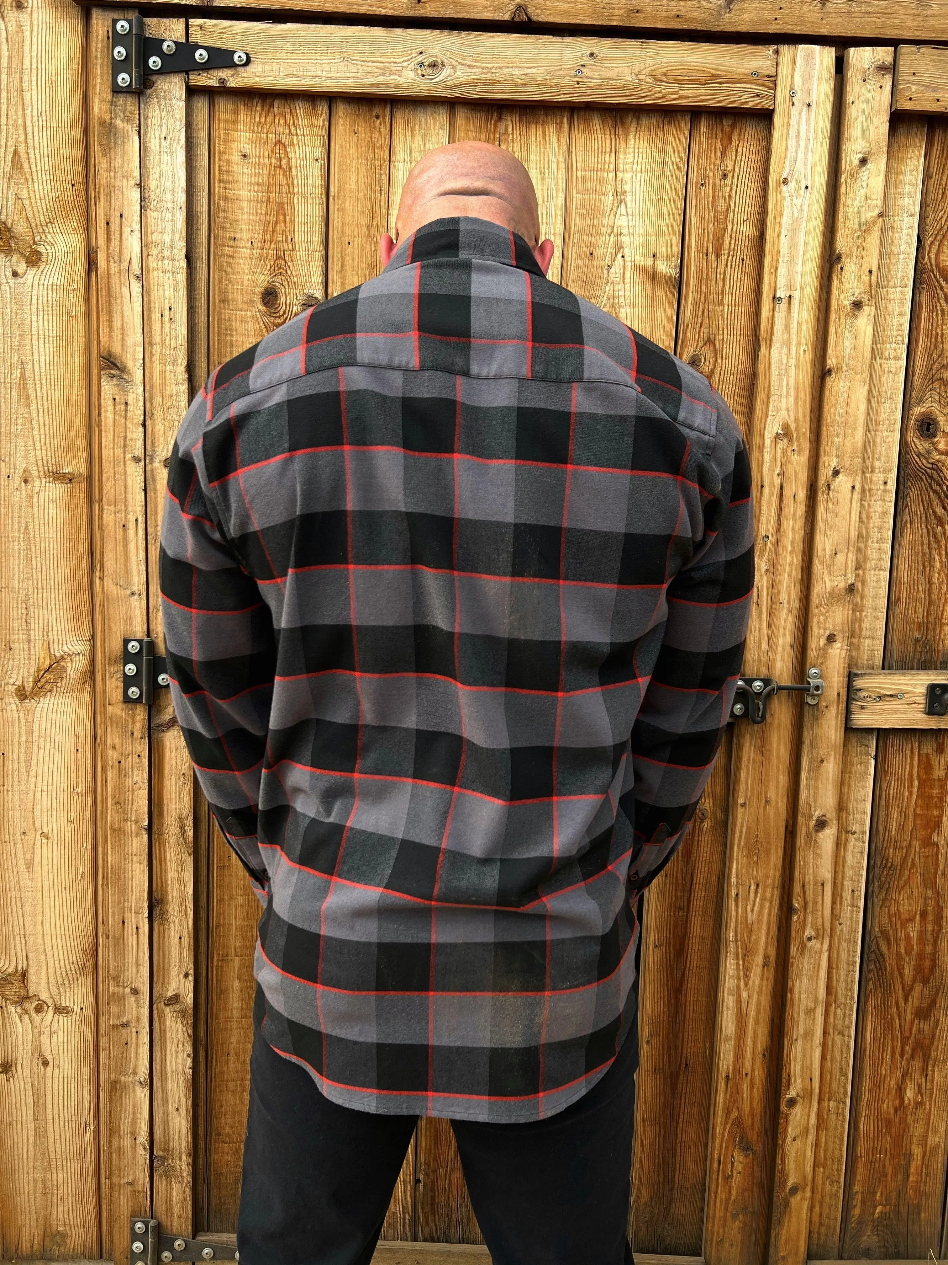 TDC BLACK/GREY/RED FLANNEL