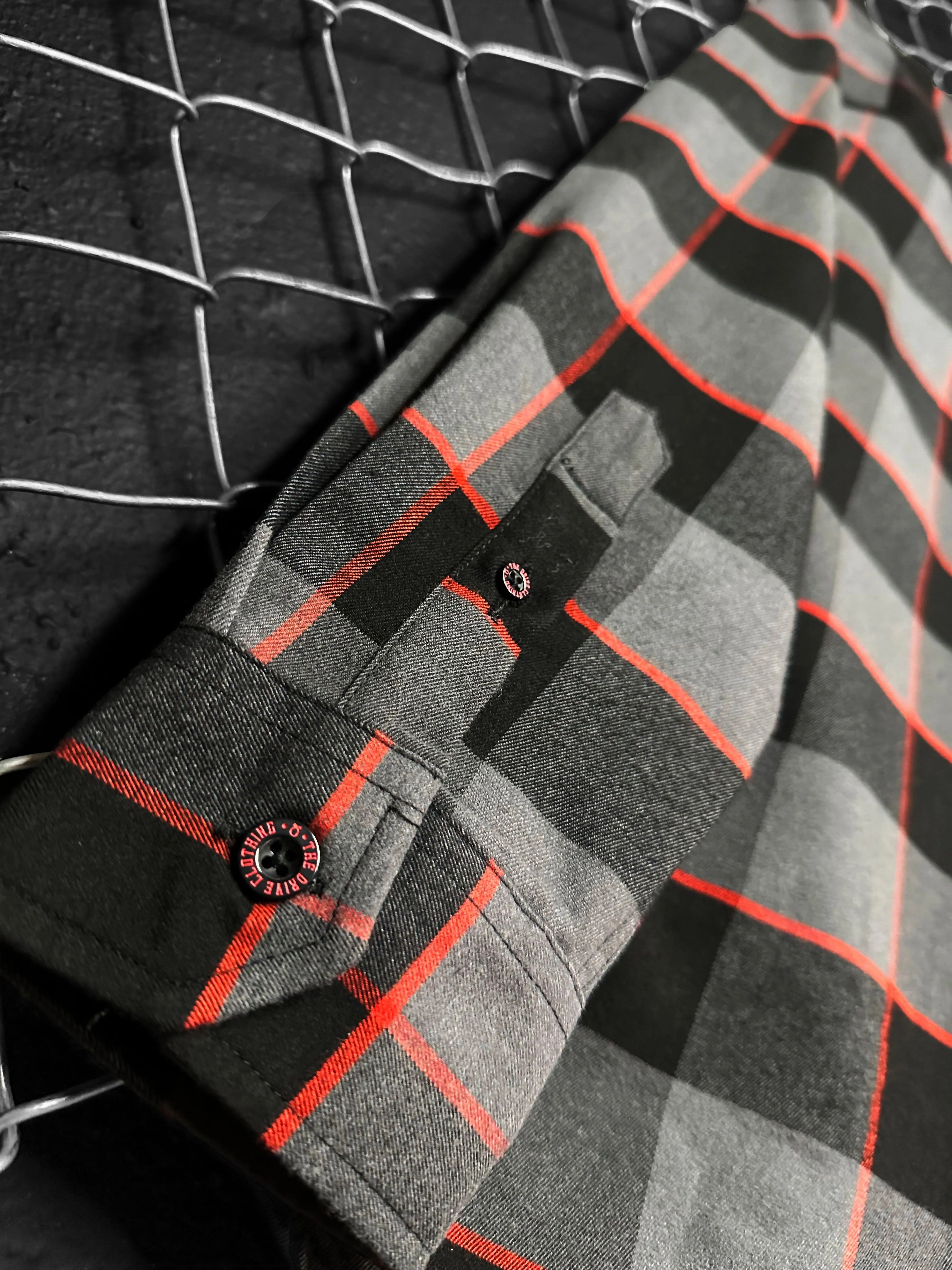 TDC BLACK/GREY/RED FLANNEL