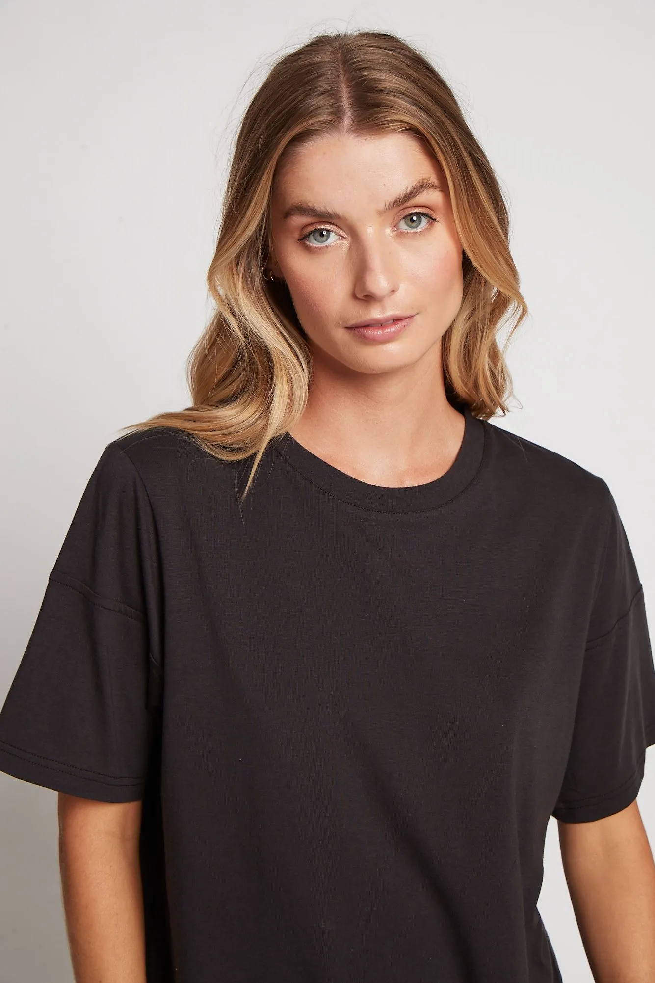 Tencel™ Oversized T-Shirt - Vintage Black