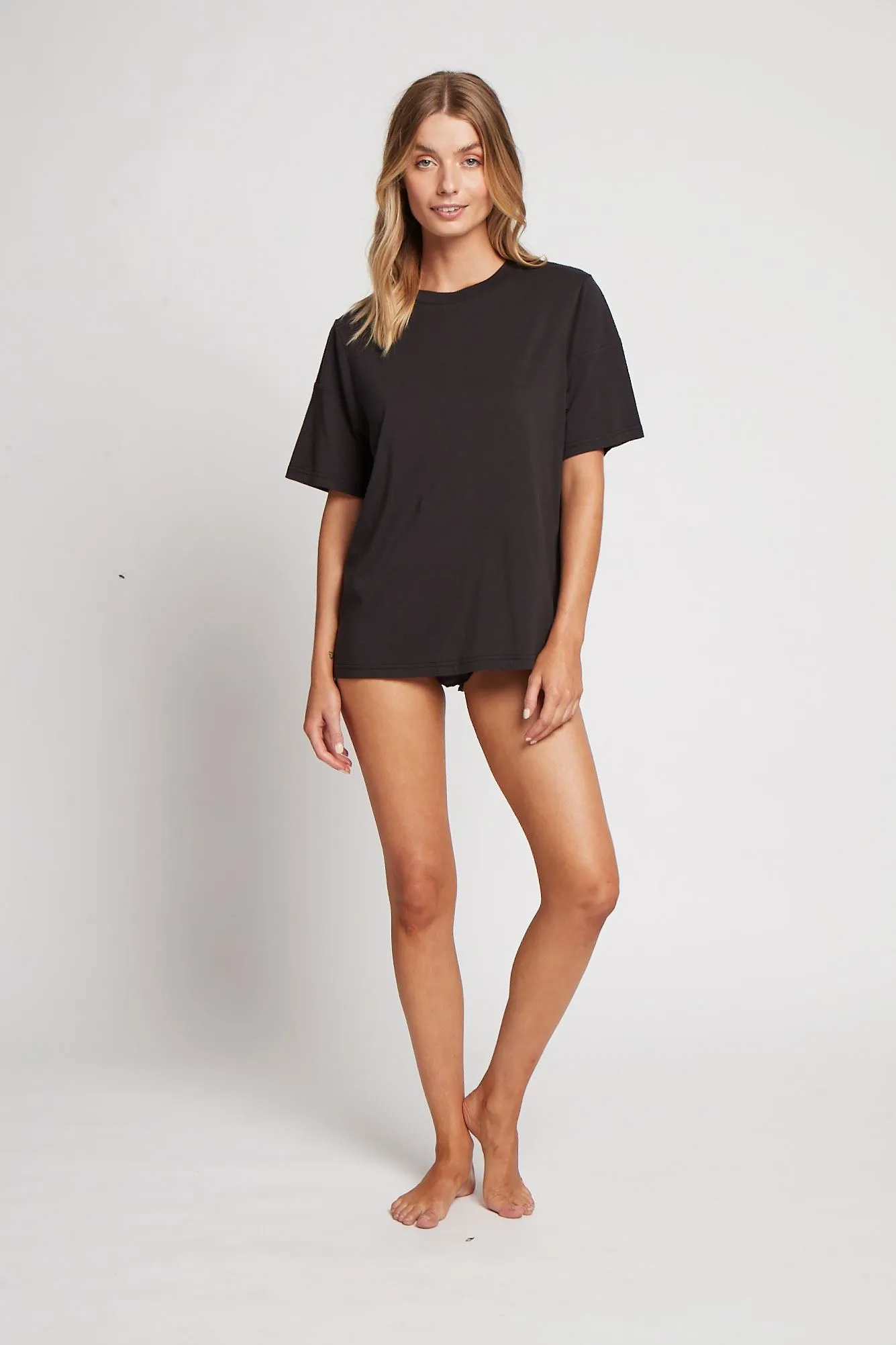 Tencel™ Oversized T-Shirt - Vintage Black