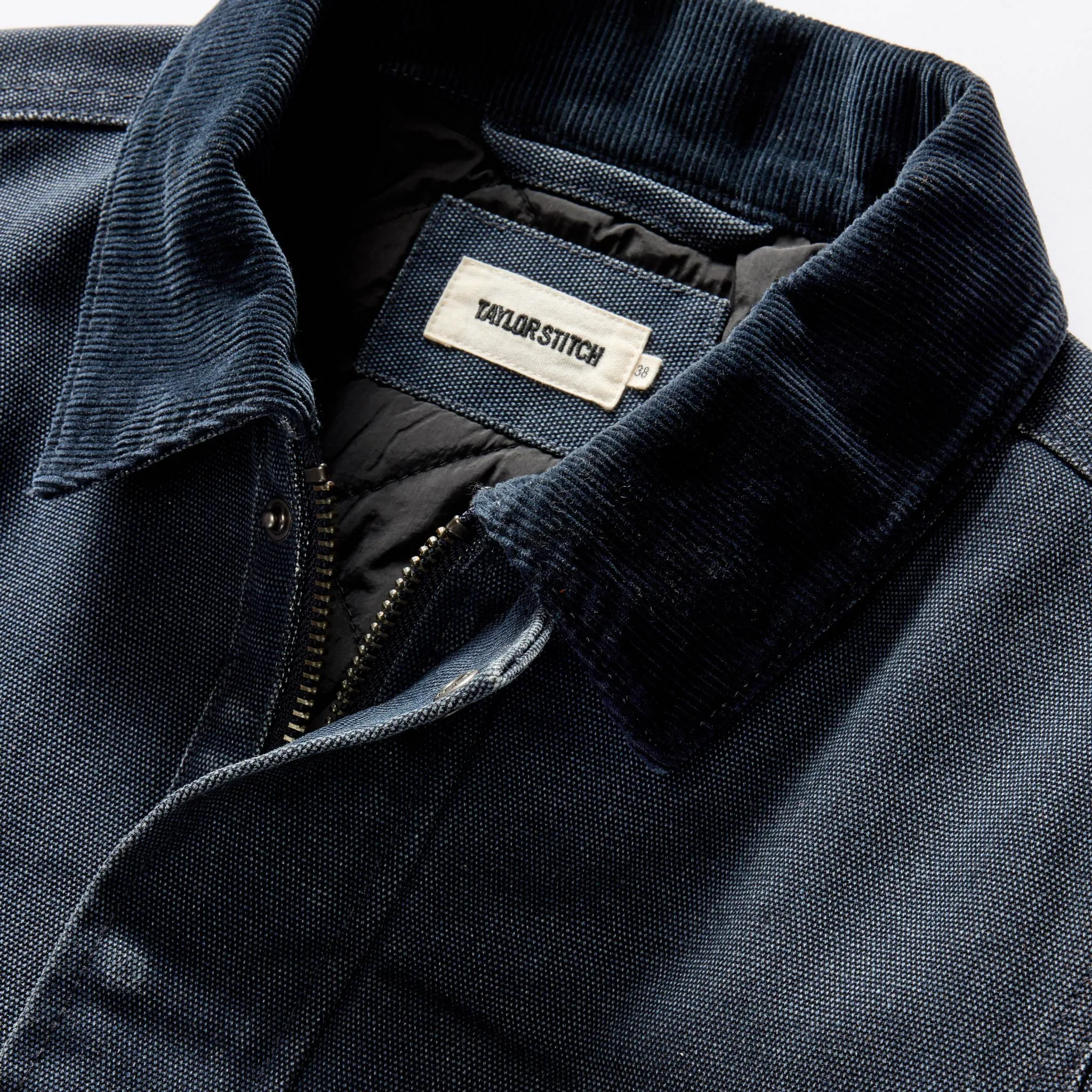 The Workhorse Jacket in Navy Chipped Canvas