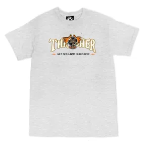 Thrasher Fortune Logo S/S Tee in Ash Gray