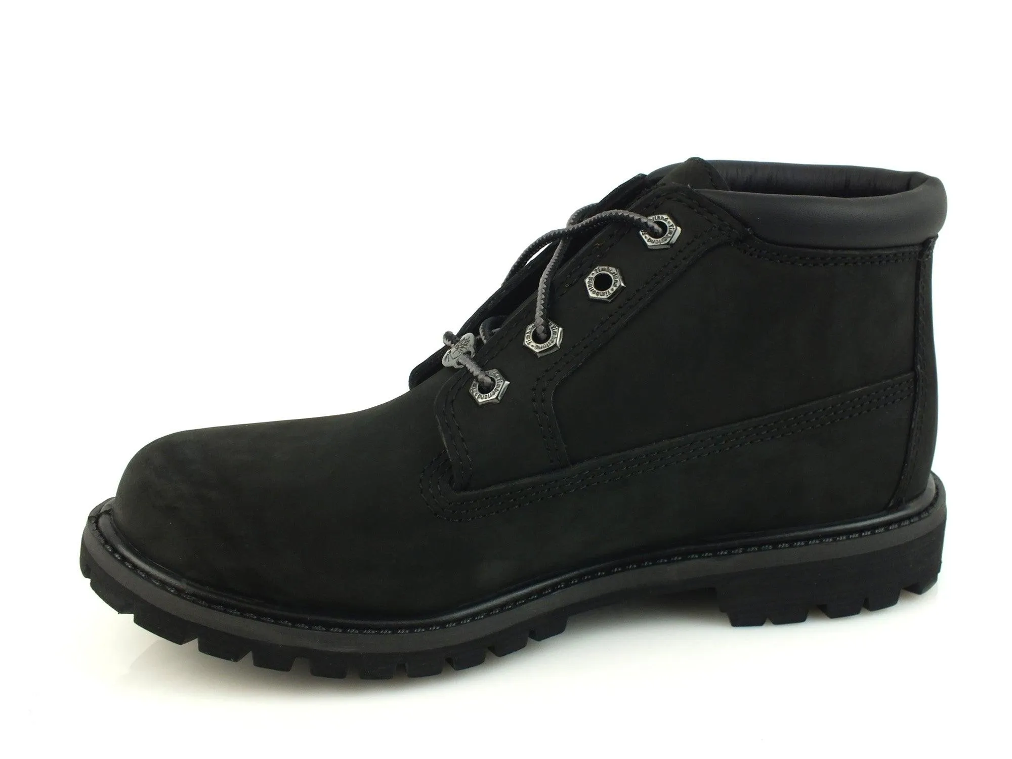 TIMBERLAND Nellie Chukka scarponcino donna PELLE BLACK NERO 23398 inverno 2017