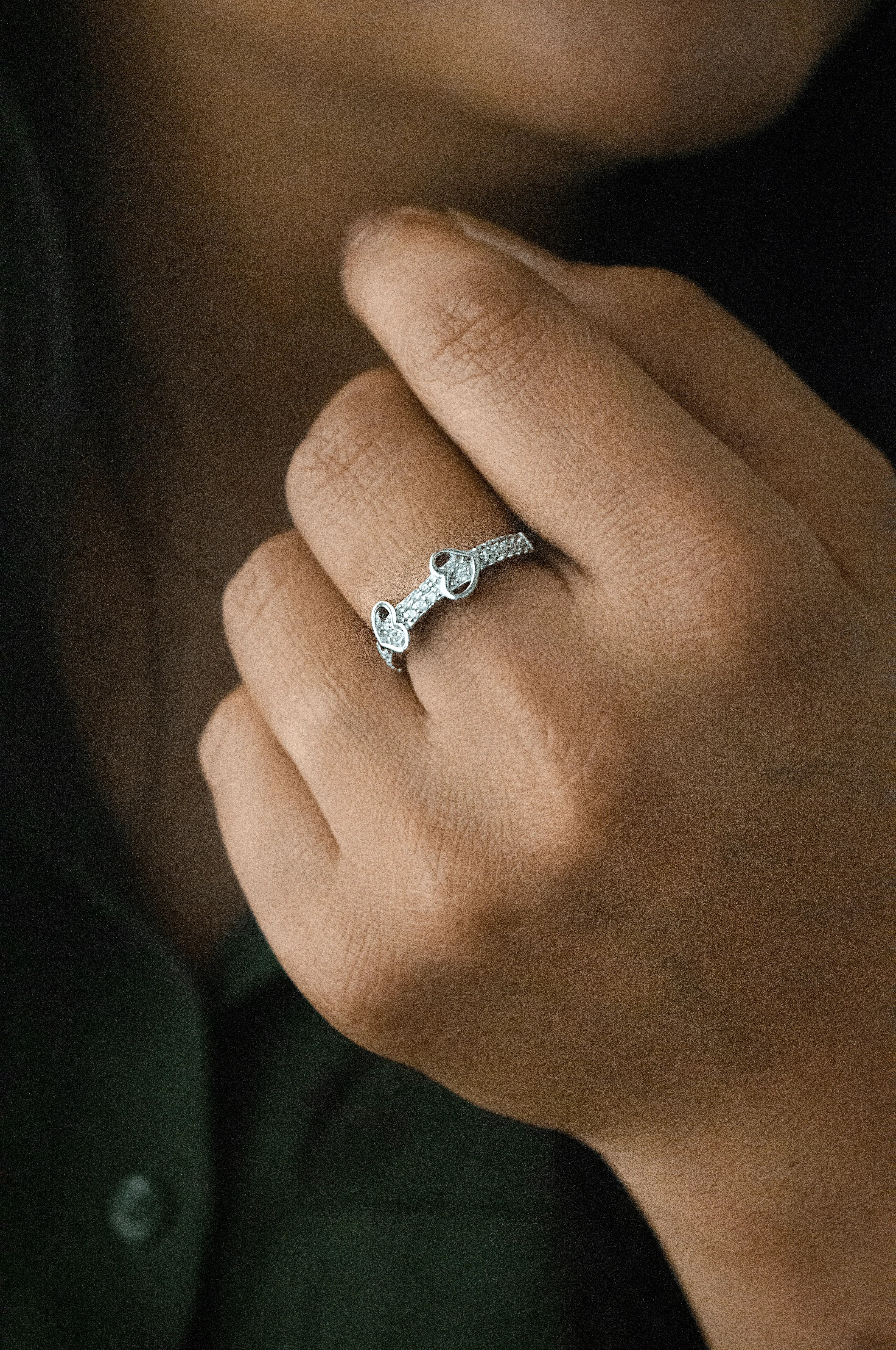 Together In Our Hearts Rose Gold Plated Sterling Silver Ring