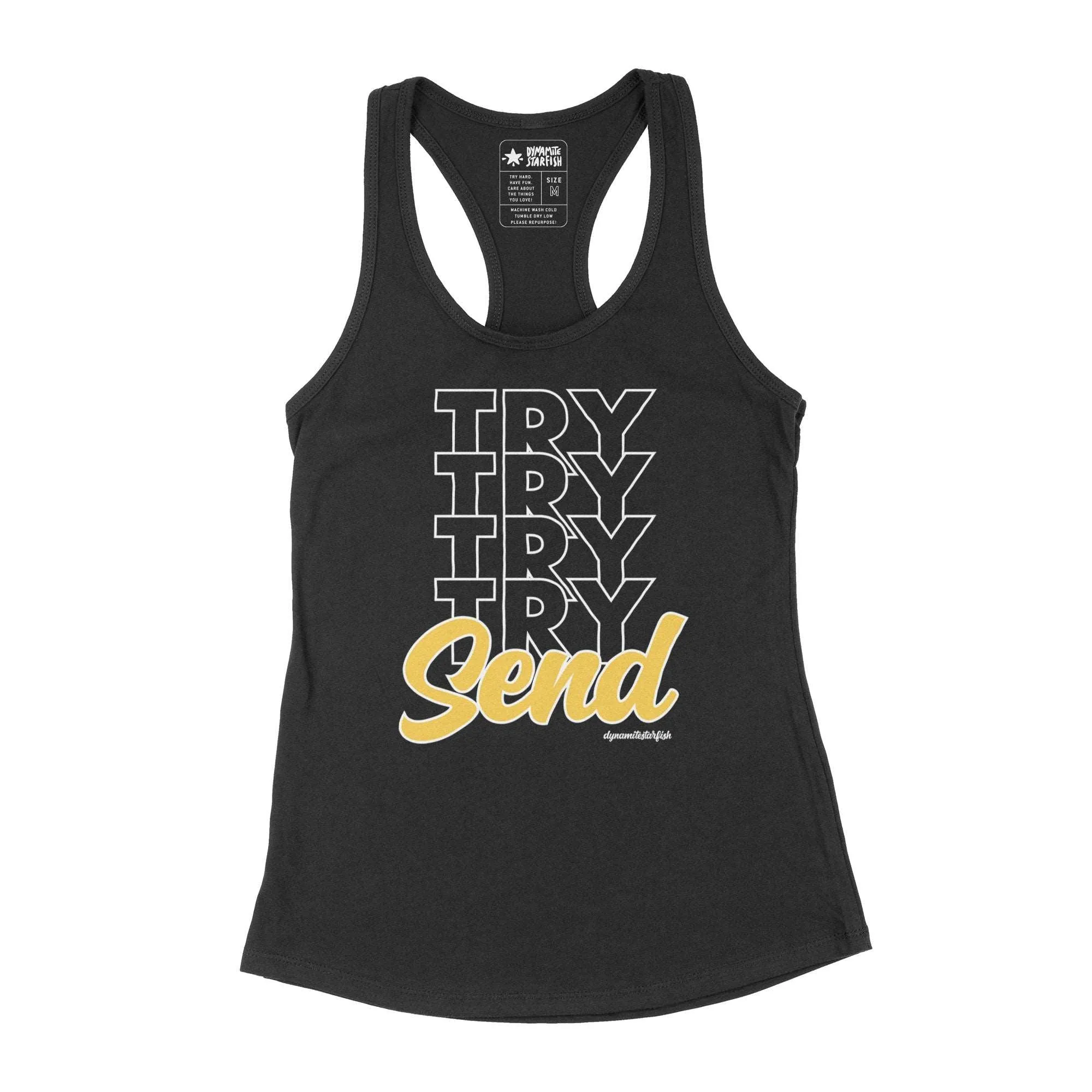 Try and Send — Women's Racerback Rock Climbing Tank