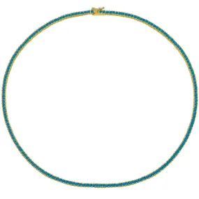 Turquoise Thin Tennis Choker