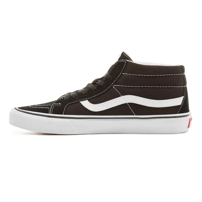 Vans high top sneakers in canvas and suede SK8-Mid Reissue VN0A391F6BT black-white