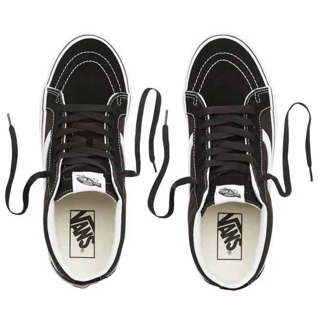 Vans high top sneakers in canvas and suede SK8-Mid Reissue VN0A391F6BT black-white