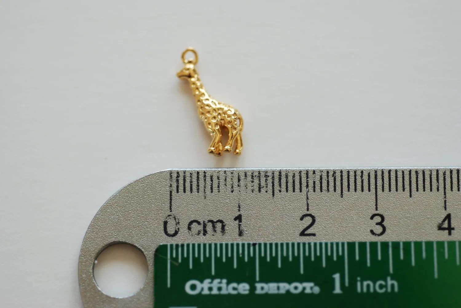 Vermeil Gold Wholesale Giraffe Charm - 18k gold plated over sterling silver, Africa safari animal Giraffe charm Pendant, VermeilSupplies,205