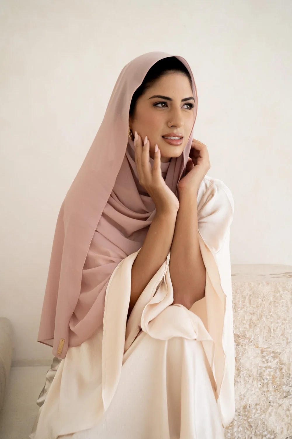 warm blush hijab -colour 9