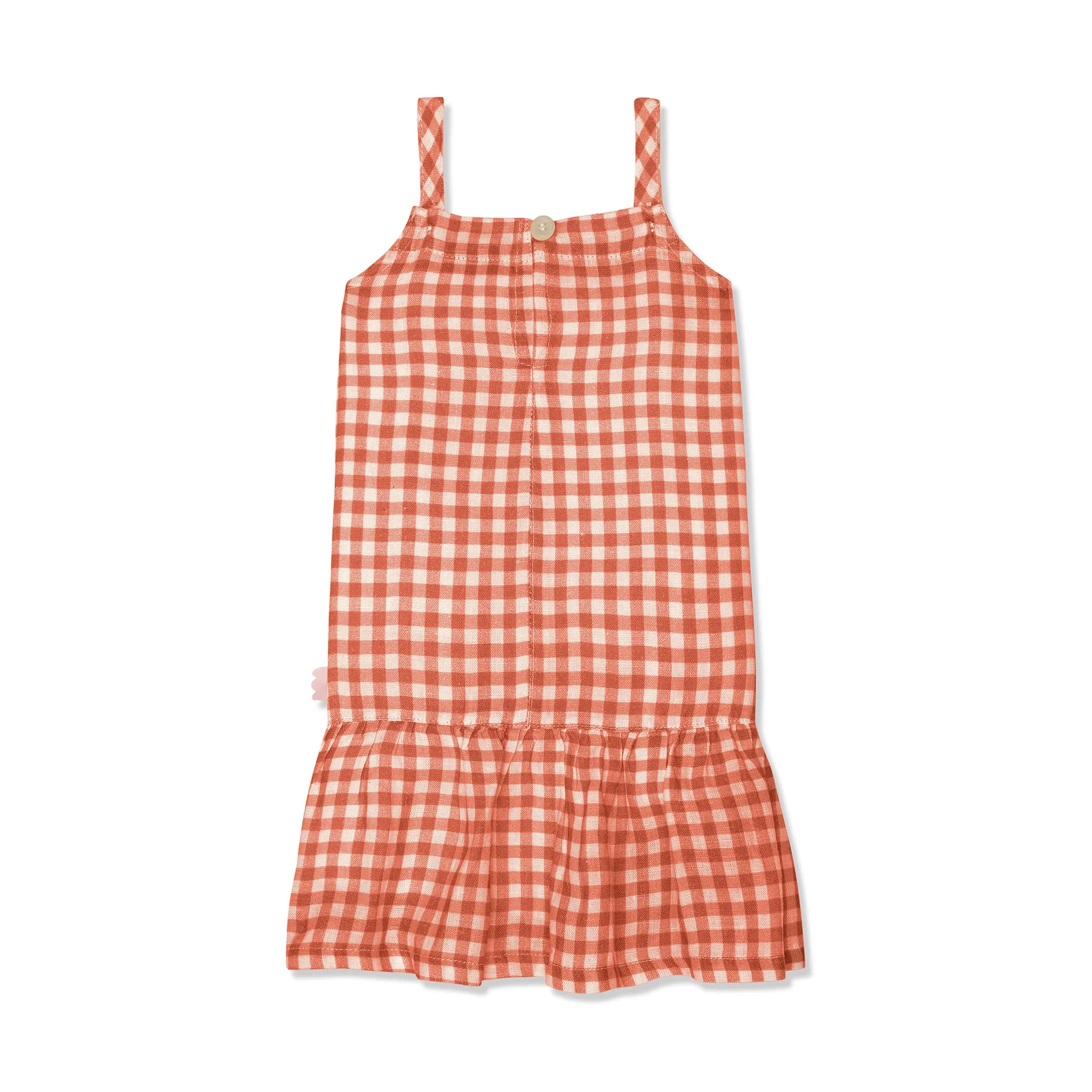 Watermelon Slices Linen Kid Dress