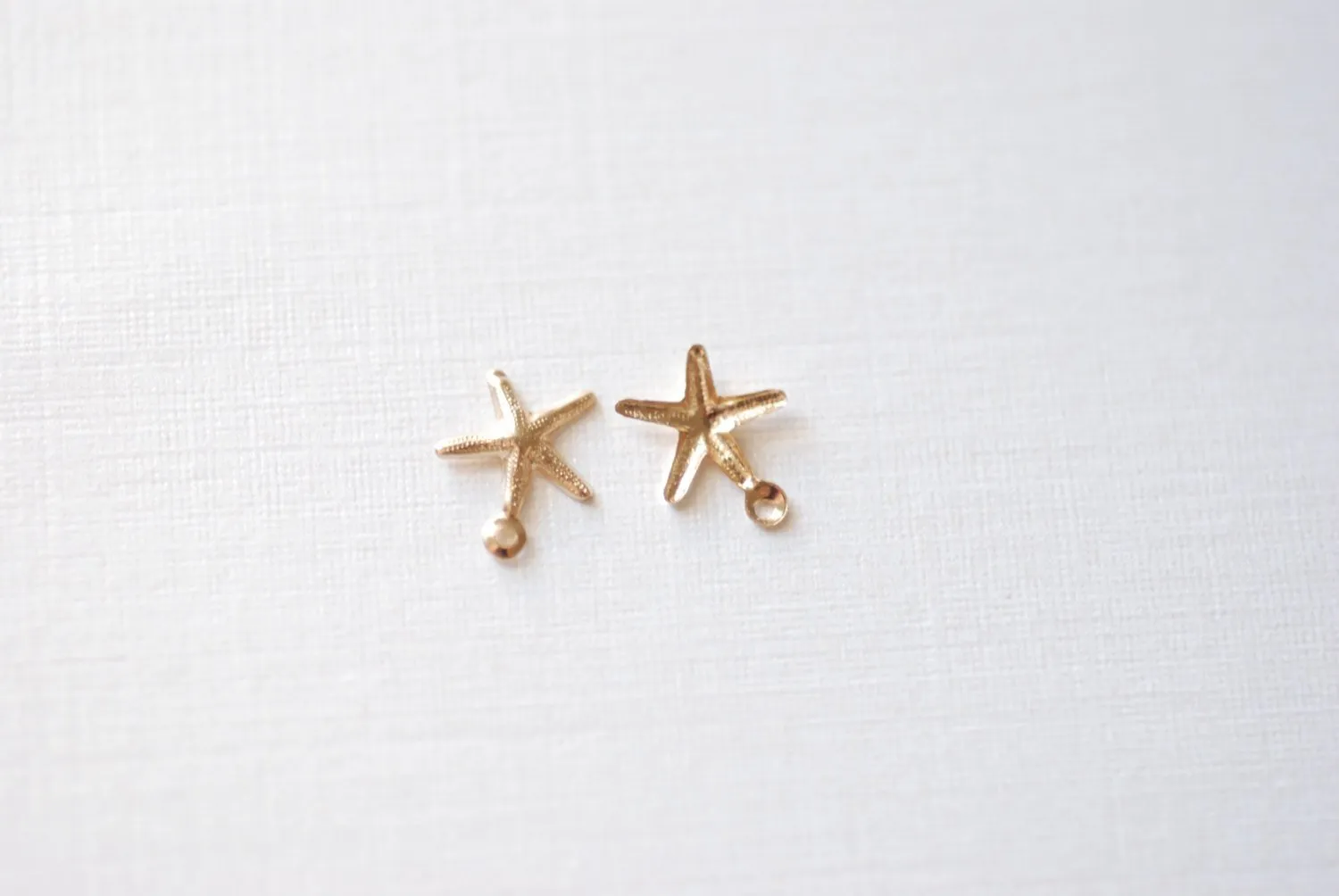 Wholesale 14k Gold Filled Starfish Charm- Beach Ocean Sea life Charm, Gold Filled Star Charm, 14KGF Starfish, Gold Star Fish Charm