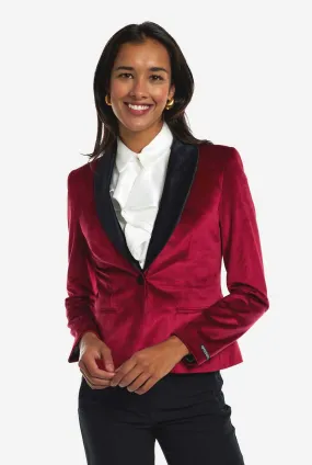 Womens Dinner Jacket - Burgundy