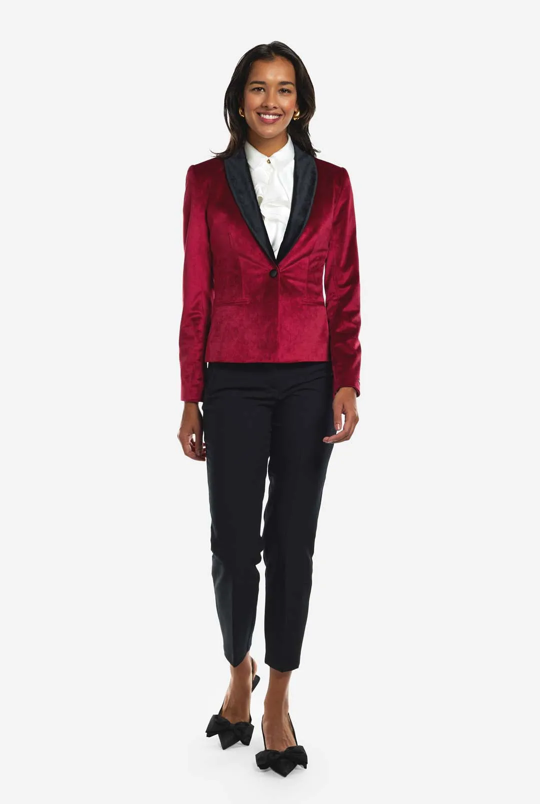 Womens Dinner Jacket - Burgundy