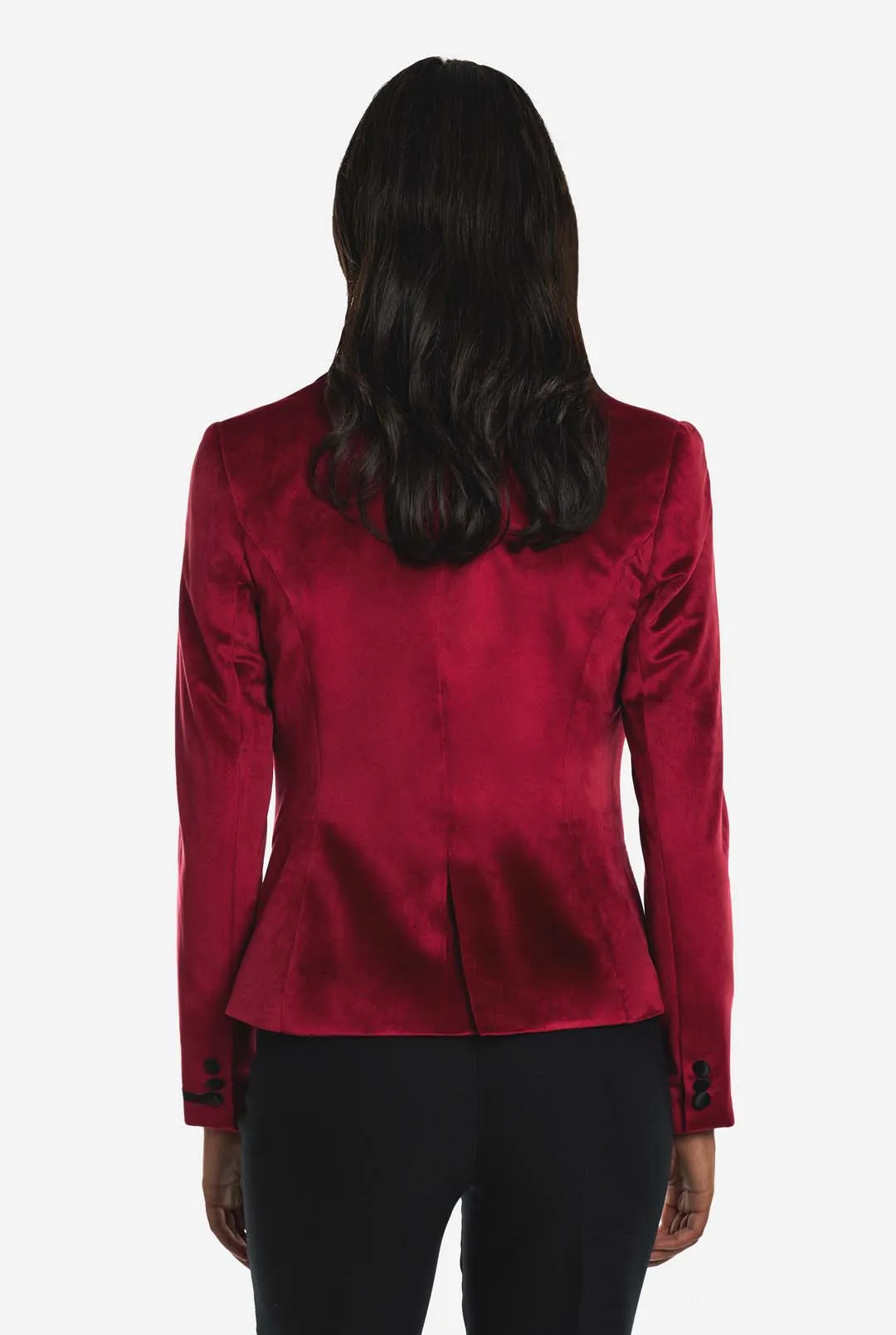 Womens Dinner Jacket - Burgundy