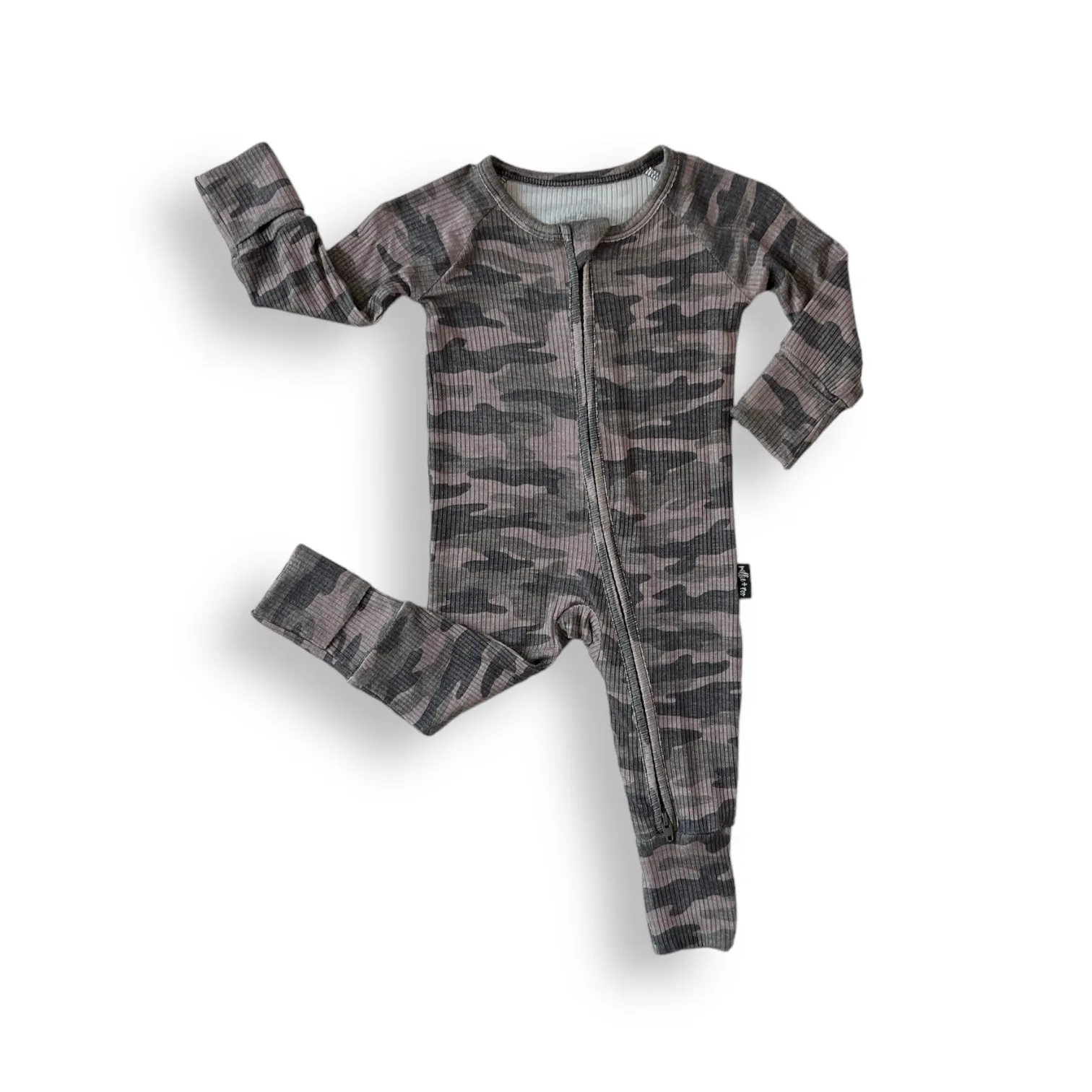 ZIP ROMPER - Chris Camo Ribbed